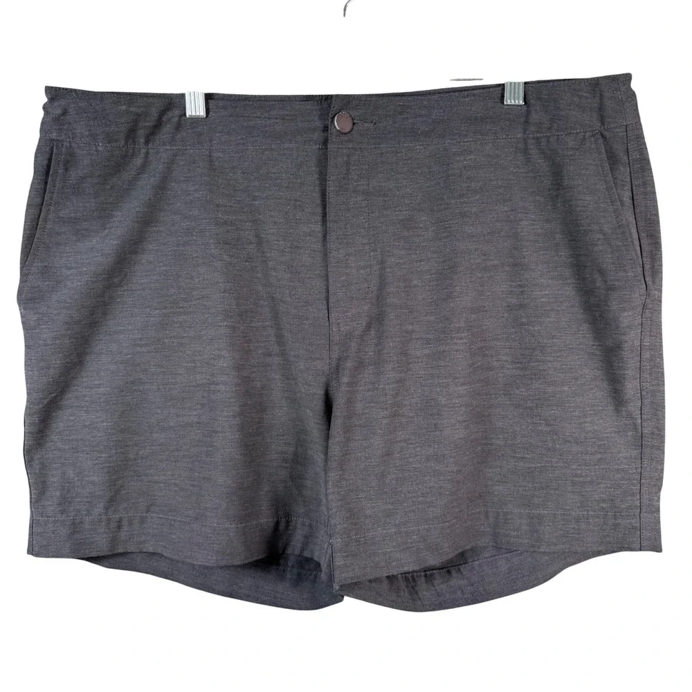 Faherty All Day Shorts Men 38 Grey Heathered Hybrid Stretch Performance Swim